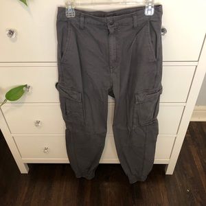 Cinched wide leg Abercrombie pants